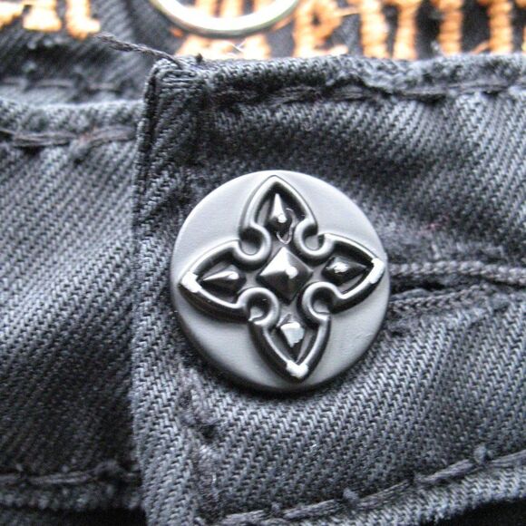 Rock Revival Mens Distressed Wing Embroidered Shorts - Picture 12 of 14